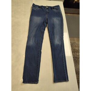 Chico's So Slimming Mid Rise Skinny Jeans Size 1.5 M/10 Stretch Denim 30" Inseam